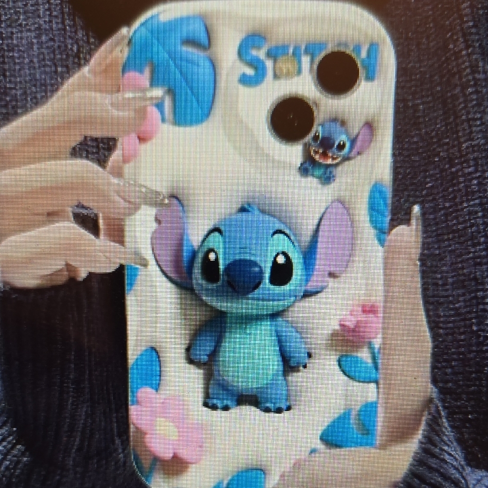 Disney Stitch Phone Case - Blue and Pink I Phone 16 Nwt